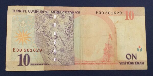 Turkey 10 Lira 1970 GBA23 - Image 2