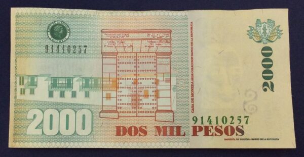 Colombia 2000 Pesos 2006 No.91410257 GBA35