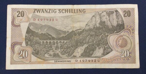 Austria 20 Schillings 1967 GBA37 - Image 2