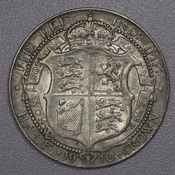 1910 HALF CROWN SILVER ENGLAND PGC28 - Image 2