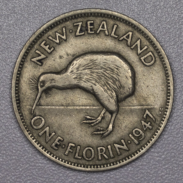 1 Florin 1947 New Zealand PG25