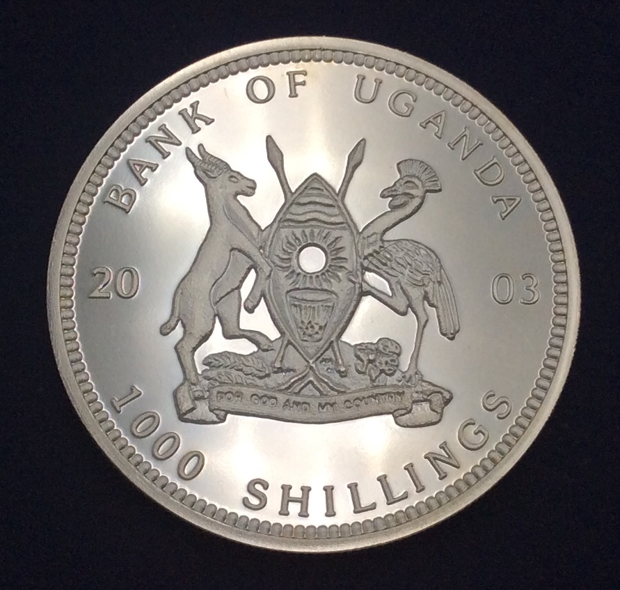 Uganda 1000 Schillings 2003 Proof GC7 Monaco Antique Store Uganda 1000 Schillings 2003 Proof GC7 Monaco Antique Store