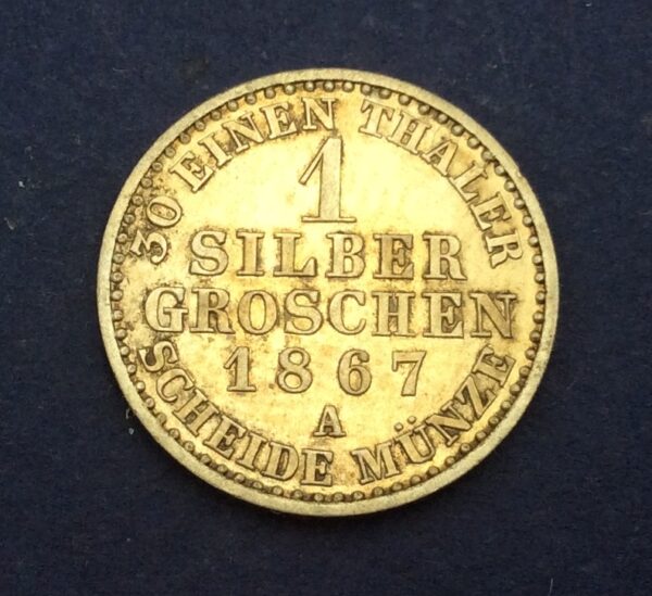1 Silber Groschen 1867A GC8 - Image 2