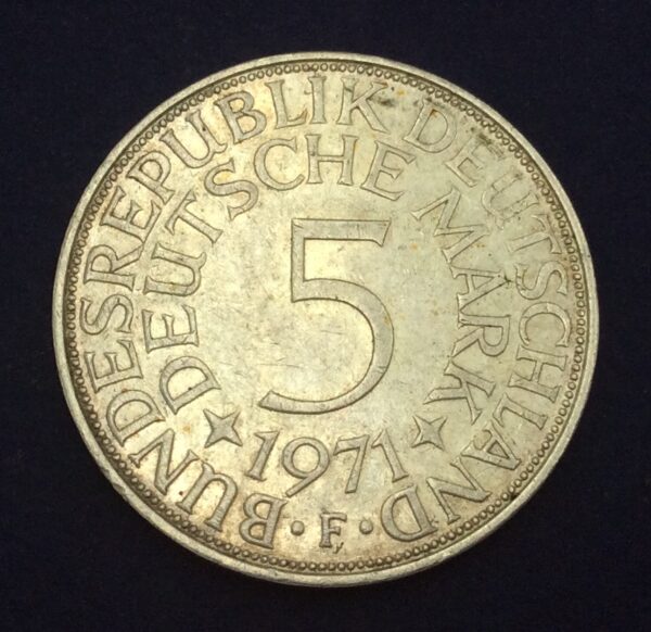 Germany 5 Marks 1971F GCA24