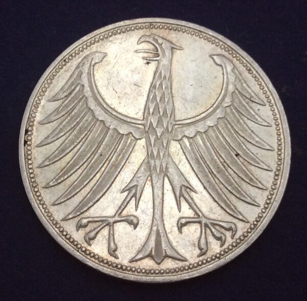 Germany 5 Marks 1971F GCA24 - Image 2