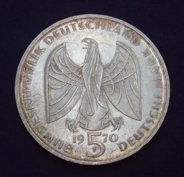 Germany 5 Marks 1970F GCA28 - Image 2