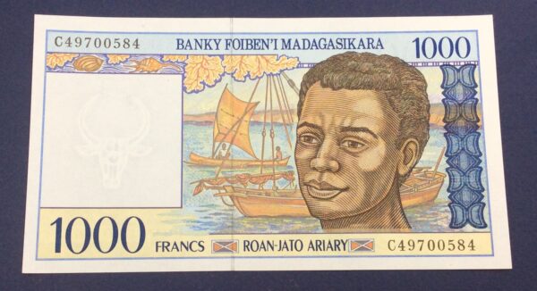Madagascar 1000 Francs 1994 GBA1