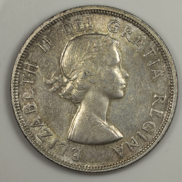 CANADA 1 Dollar 1955 Silver Coin PGC - Image 2