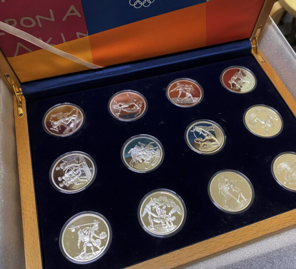 Σετ 12 Ασημένιων Νομισμάτων Ολυμπιακοί Αγώνες Αθήνα 2004