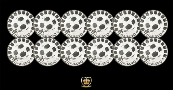 Italy (Italia 1990 World Cup) Rare 12 Silver coin set PGC - Image 3