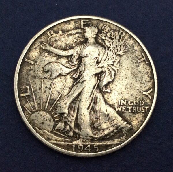 USA Half Dollar 1945 Silver Coin GC337