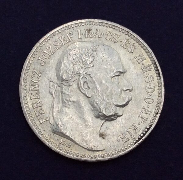 Hungary 1 Korona 1916 Silver Coin GC341