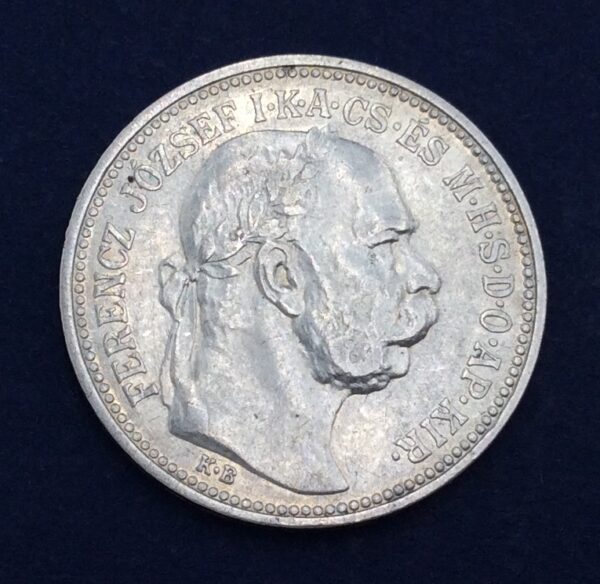 Hungary 1 Korona 1912 Silver Coin GC343