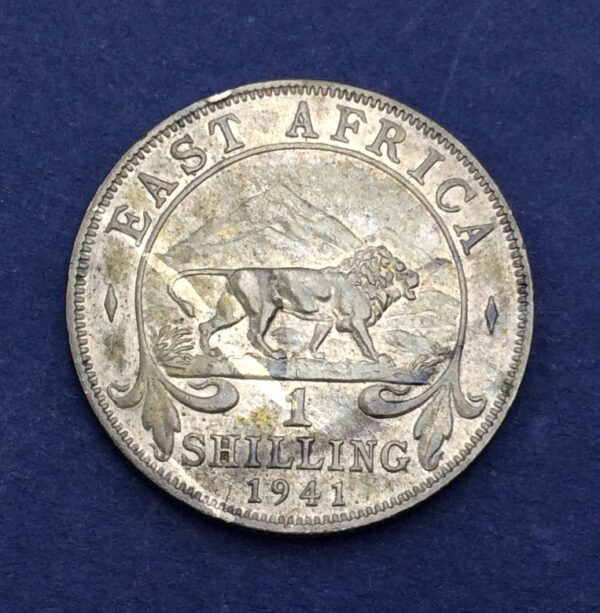 East Africa 1 Shilling 1941 Silver Coin GC349 - Image 2