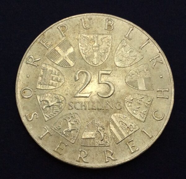 Austria 25 Schilling (Max Reinhardt) 1973 Silver Coin GC358 - Image 2