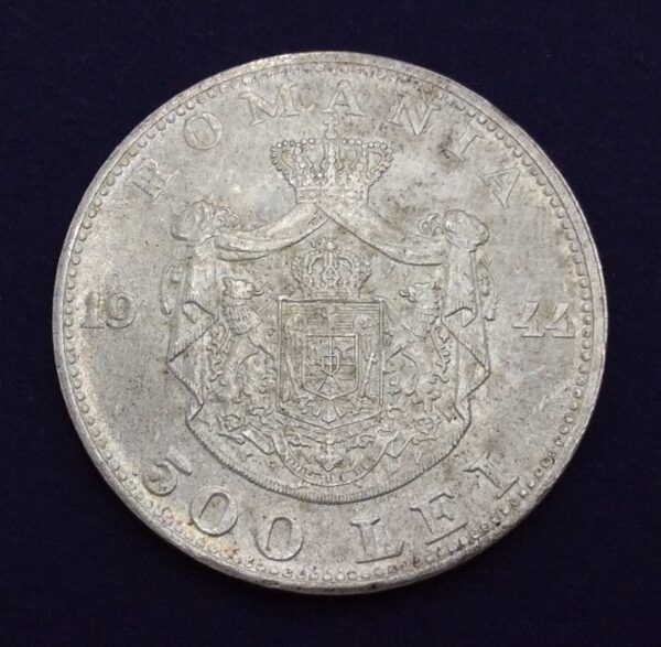 Romania 500 Lei 1944 Silver Coin GC360 - Image 2