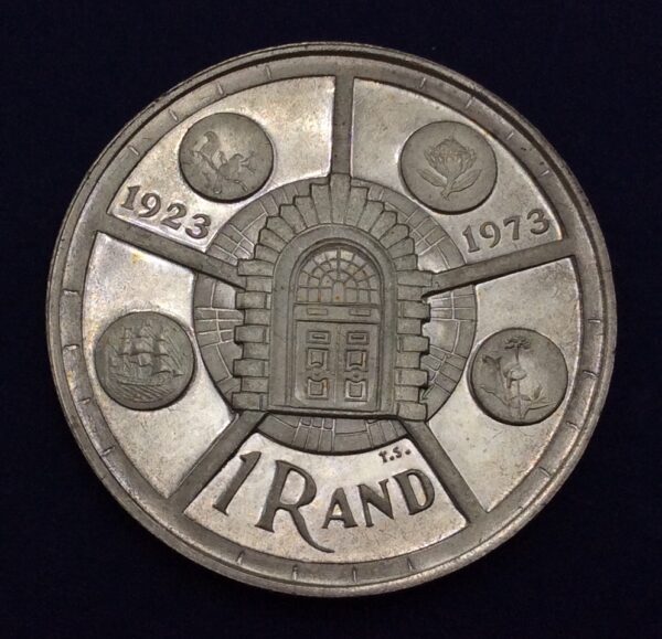 South Africa 1 Rand 1974 Silver Coin GC361