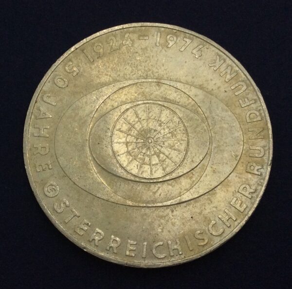 Austria 50 Schilling 1974 Silver Coin GC365