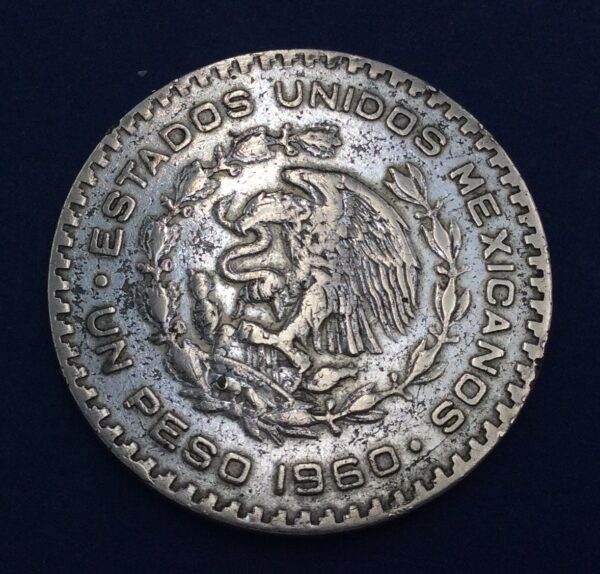 Mexico 1 Peso 1960 Silver Coin GC368 - Image 2