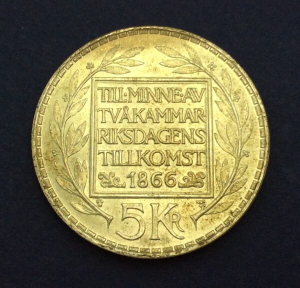 Sweden 5 Kronor 1966 Silver Coin GC369 - Image 2