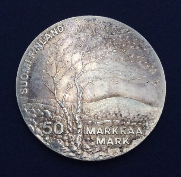Finland 50 Markkaa 1983 Silver Coin GC370 - Image 2