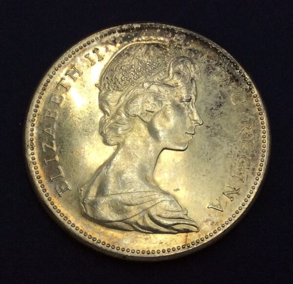 Canada 1 Dollar Elizabeth II 1967 Silver Coin GC371