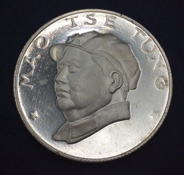 Mao Tse Tung Proof Silver Medal GC390
