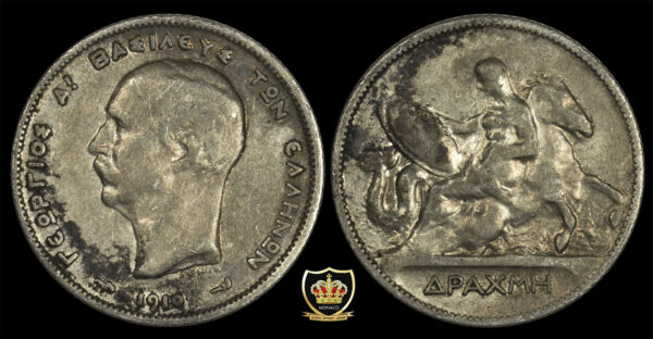 Greece 1 Drachmai 1910 PGC45a