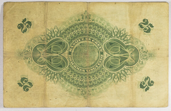 Τράπεζα Κρήτης Χαρτονόμισμα 25 Δραχμές 1915 - PGB (265749) - Image 2