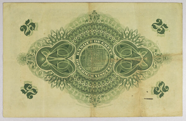 Τράπεζα Κρήτης Χαρτονόμισμα 25 Δραχμές 1915 - PGB (250484) - Image 2