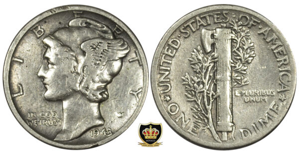 USA 1 Dime Silver 1943 PGC76