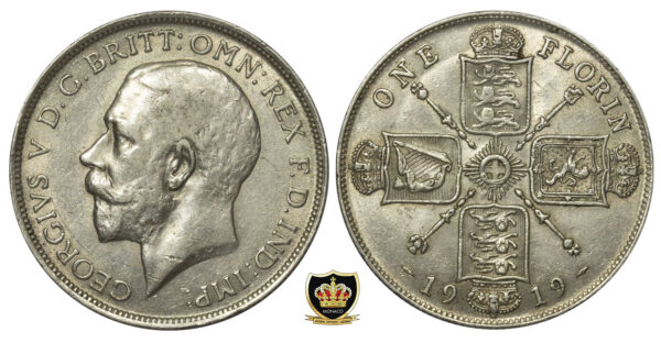 1919 George V Sterling Silver Florin PGC72