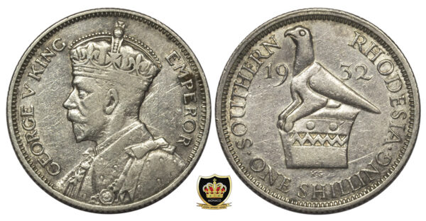 1932 Southern Rhodesia 1 Shilling PGC74