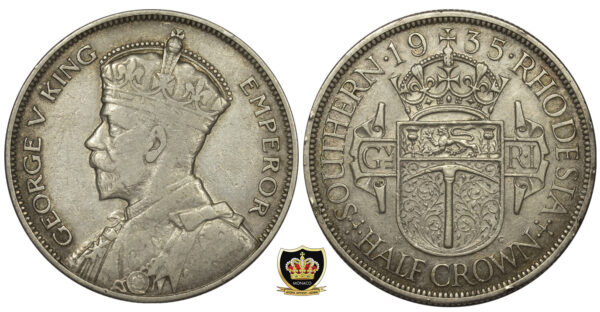 1935 Southern Rhodesia Half Crown PGC71