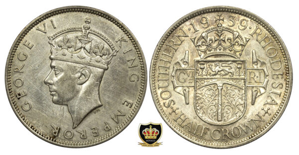 1939 Southern Rhodesia Half Crown PGC69