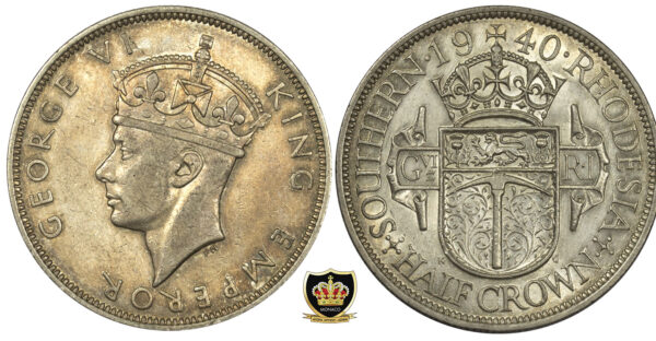 1940 Southern Rhodesia Half Crown PGC67
