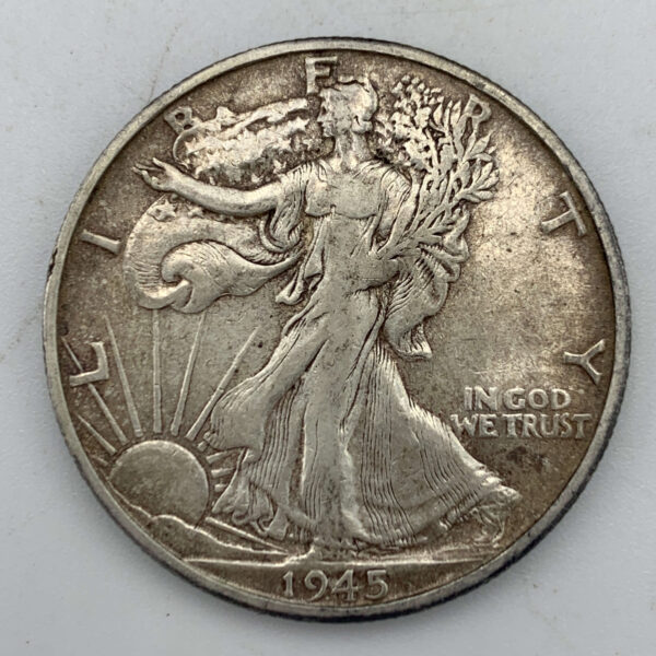 USA Half Dollar 1945 Silver Coin GC444
