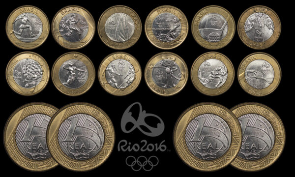 Brazil 1 Real Olympic Games Rio 2016 PGC (12 COINS)
