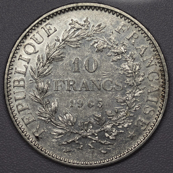FRANCE - Hercules 10 Francs 1965 Silver PGC82 - Image 2