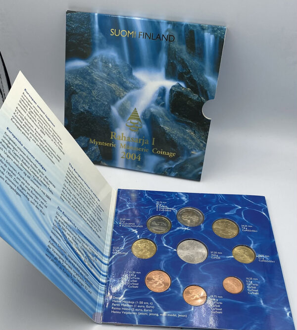 Euro Series 9 Coin Suomi Finland 2004 Rahasarja