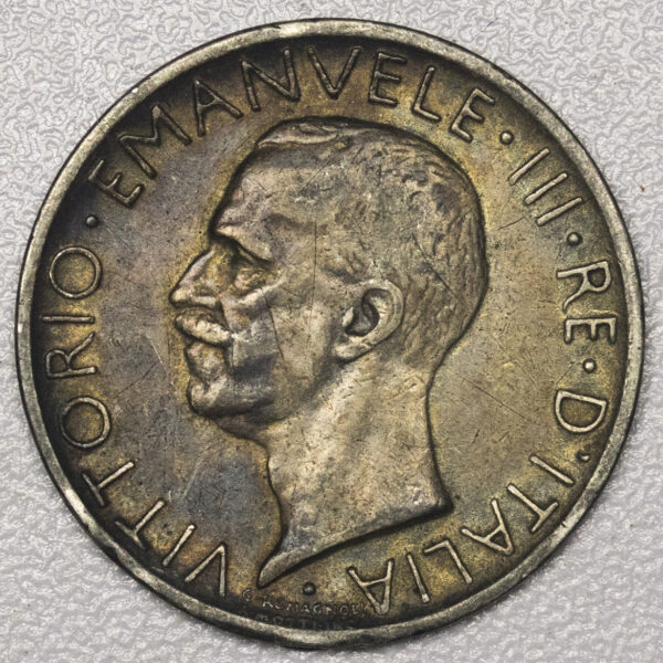 1927 5 Lire Italy (nicely toned) PGC94