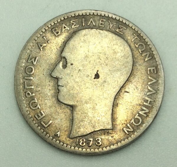 Greece 1 Drachmai 1873 GC468