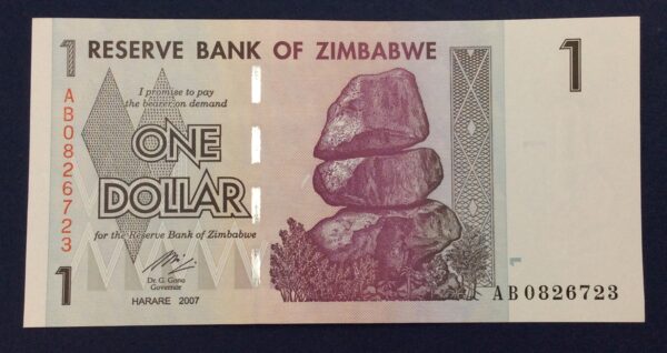 Zimbabwe 1 Dollar 2007 GB660