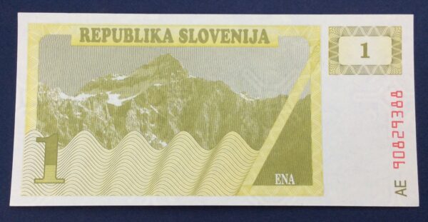 Slovenia 1 Tolar 1990 GB662 - Image 2