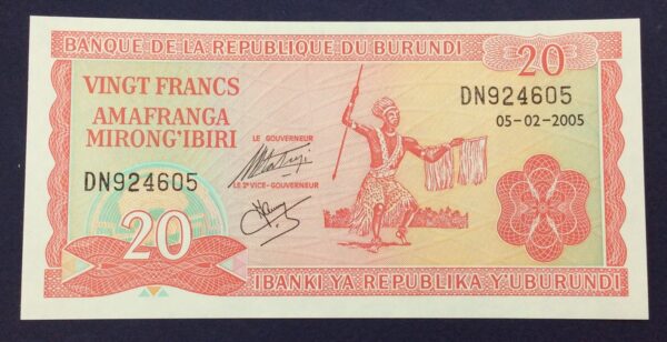 Burundi 20 Francs 2005 GB665