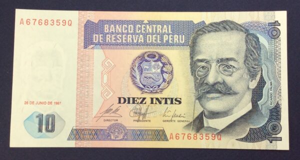 Peru 10 Intis 1987 GB677