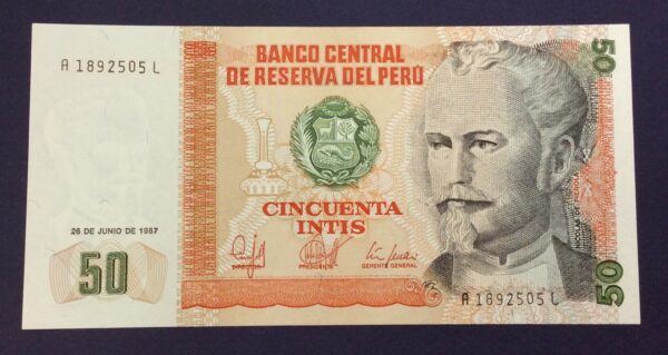 Peru 50 Intis 1987 GB678