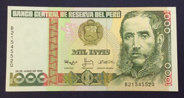 Peru 1000 Intis 1988 GB693