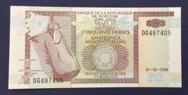 Burundi 50 Francs 2006 GB719