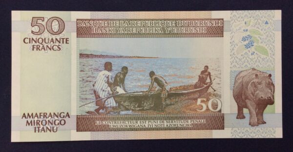 Burundi 50 Francs 2006 GB719 - Image 2